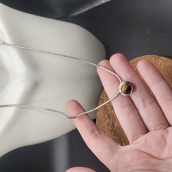 Tigers eye amulet necklace N3326 - Picture 2 of 2